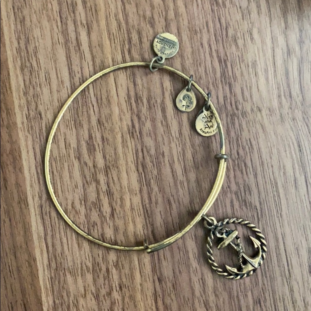 Anchor Alex and Ani Gold Bracelet